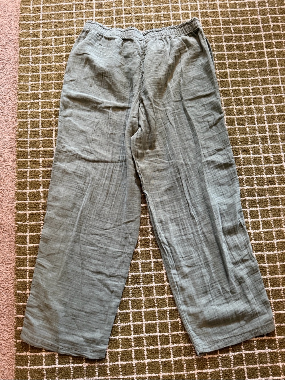 Coldwater Creek Women’s Green Gauzy 100% Cotton pants - Picture 2 of 6